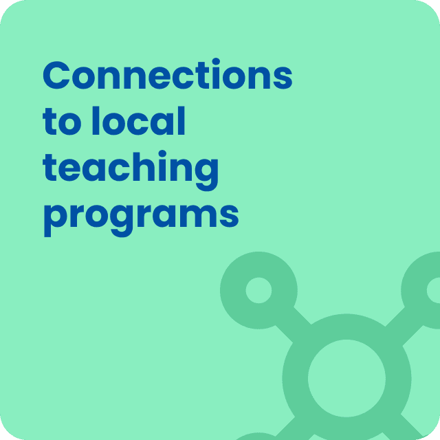 Words: Connections to local teaching programs