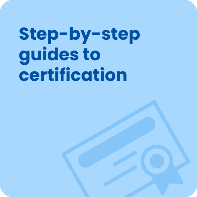 Words: Step-by-step guides to certification
